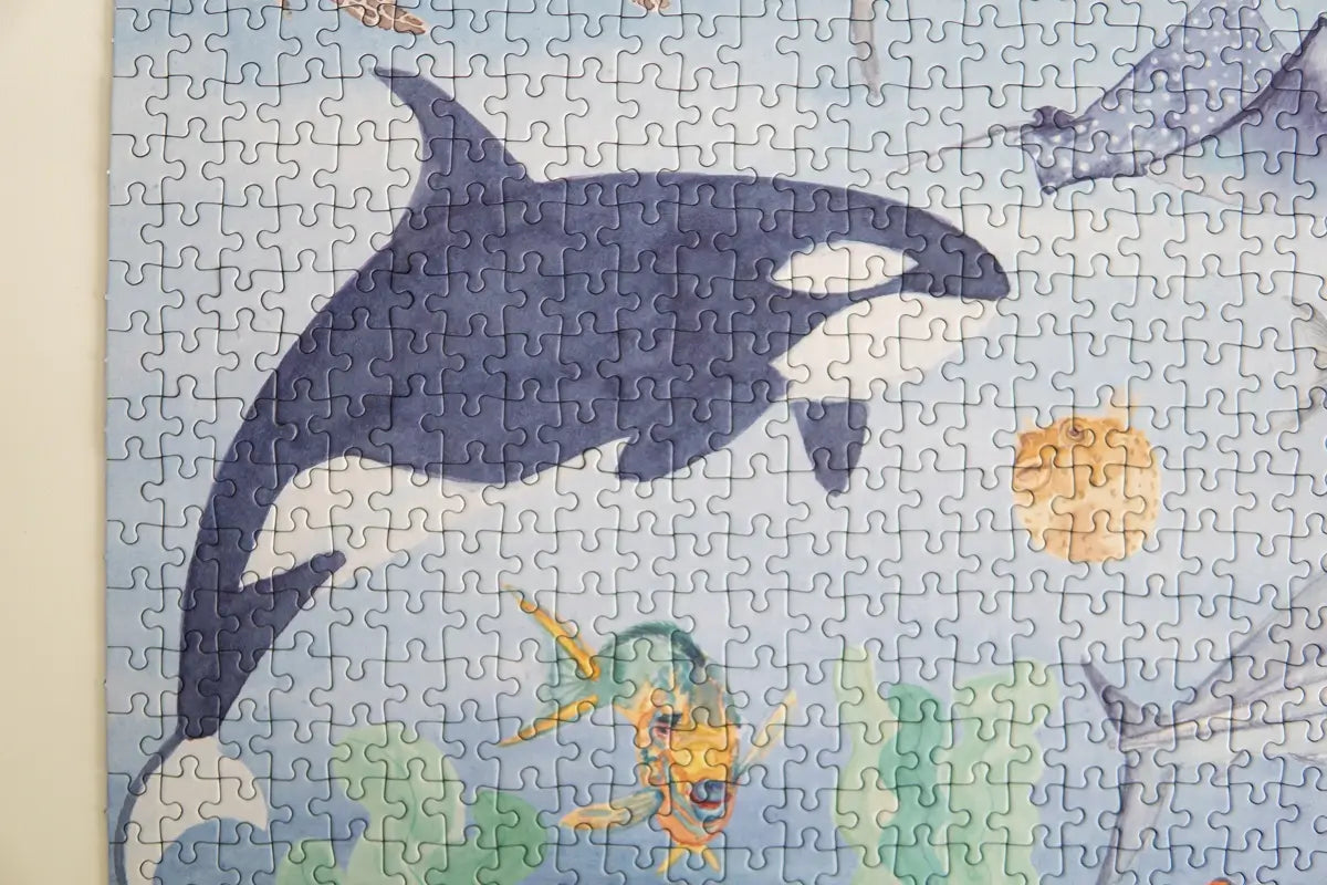 Orca auf Puzzle